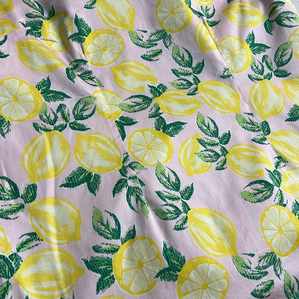 CYNTHIA Rowley Lemon Printed Shift Dress
